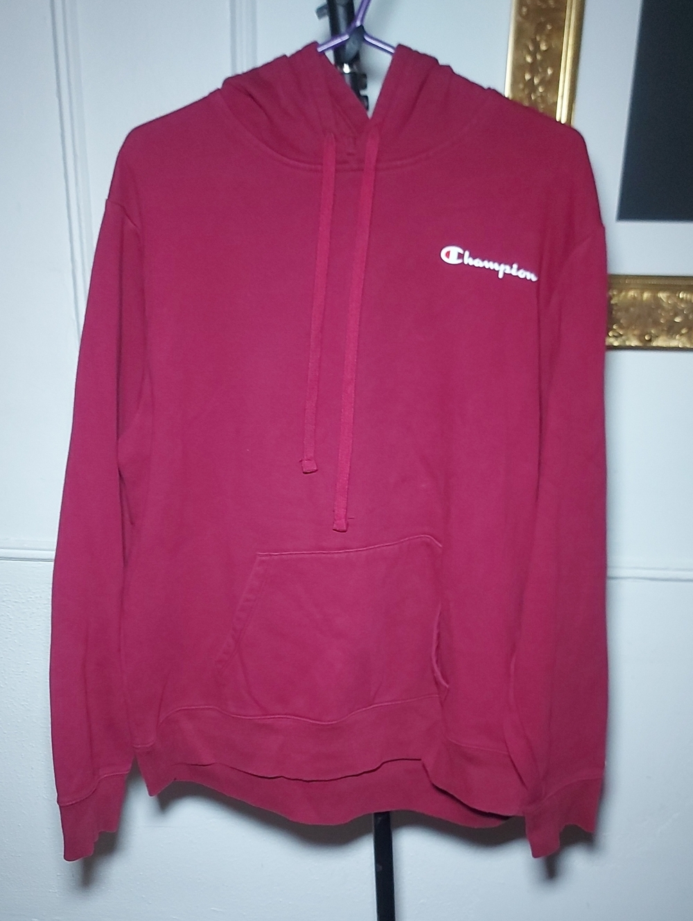 Champion Men's Maroon Hoodie